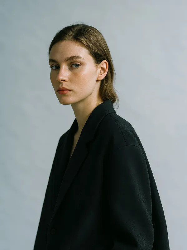 woman with light background